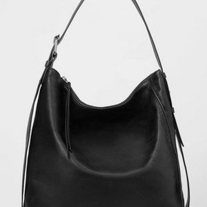 All Saints Zoku North South tote bag in black